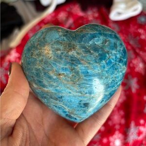 Blue Apatite Heart
